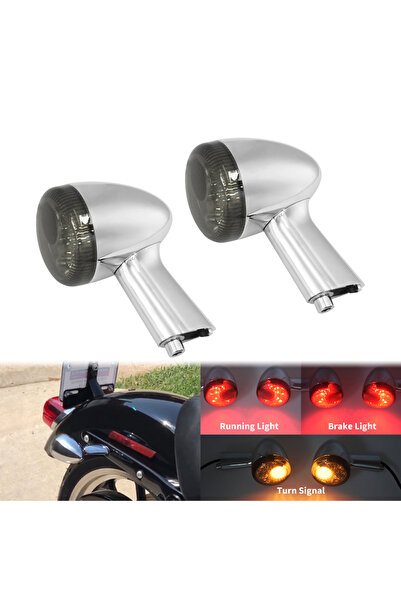 Choice إشارات انعطاف خلفية عدد 2، مصابيح فرامل LED للدراجات النارية هارلي سبو...