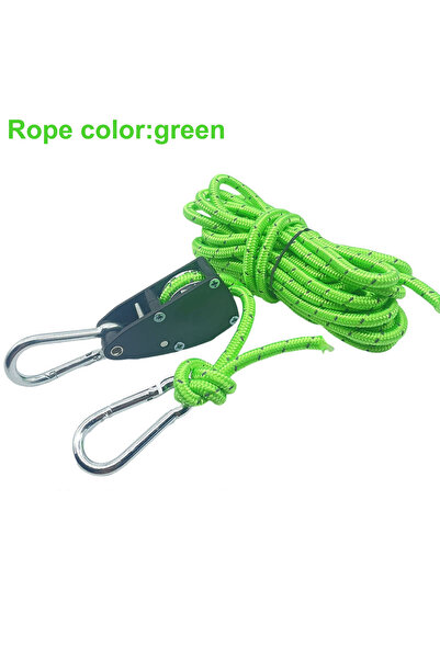 Choice قطعة واحدة من حبل ربط خيمة التخييم العاكس باللون الأخضر مقاس 6 مم، مشب...