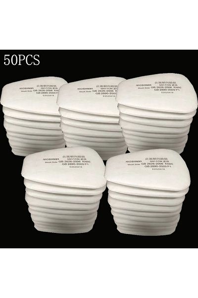 Choice 50pcs 5n11 Dust Cotton Filter Paper 501 Holder For 3m 6001/6200/7502/6800 Chemical Spraying Painting