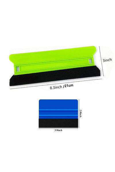 Choice 2 colors Squeegee Vinyl Tool 8IN/6IN/5IN/4IN Car Vinyl Spatula Scraper with Felt Edge Wallpaper Deca