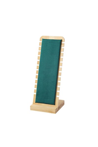 Choice green Fashion Wood Necklace Display Stand Large Capacity Pendant Bracelet Anklet Long Chain Jewelry