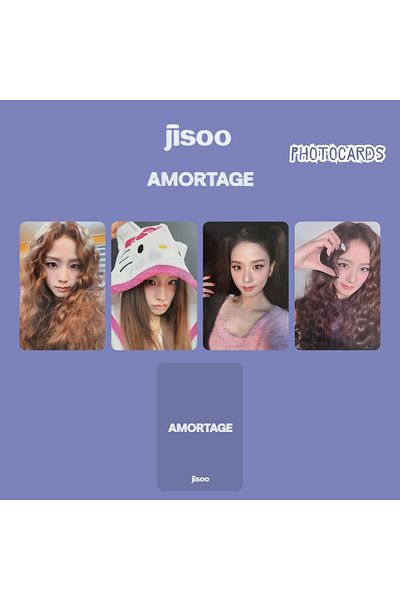 Kpop Dünyasi Jisoo Blackpink Amortage Photocards Set Pob 1