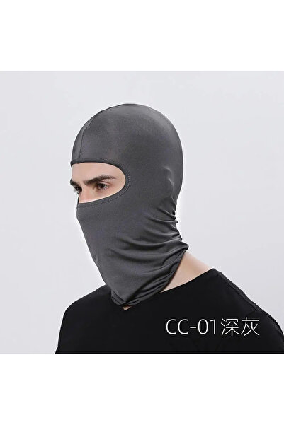 Choice CC01-قناع وجه دراجتي نارية بالاكلافا رمادي غامق وخوذة موتو وغطاء رأس و...