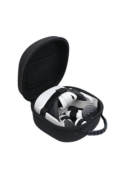 Choice Black Hard Carrying Case Compatible with Oculus Meta Quest 3S/Quest 3/Quest 2 VR Headset and Touch C