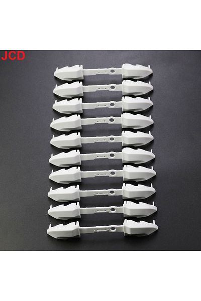 JCD B 10 Sets Black White  RB LB Bumper Button for XBox Series S X Controller Trigger Surround Guide On.