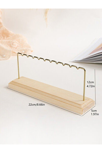 Choice حامل مجوهرات للقرط والقلادة والخاتم والسوار بطول 12 سم، منظم عرض المجو...