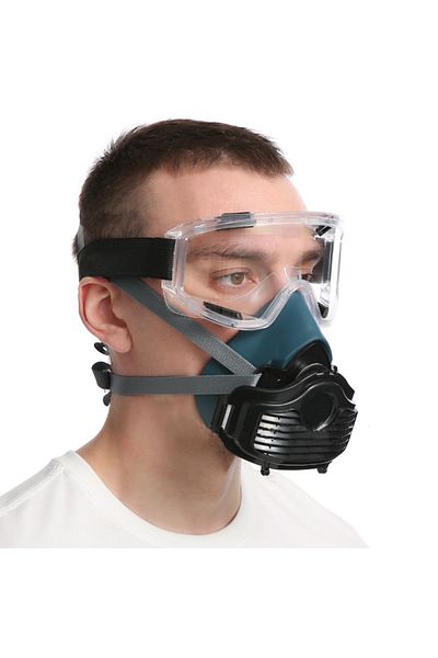 Choice Full mask Silicone Dustproof Mask Suitable For Spray Paint House Decoration Grinding Dust Respirator