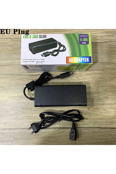 Choice EU PLUG For 360slim New For XBox 360 X-360 S Slim Power Supply AC Adapter Charger 220V Charge Chargi