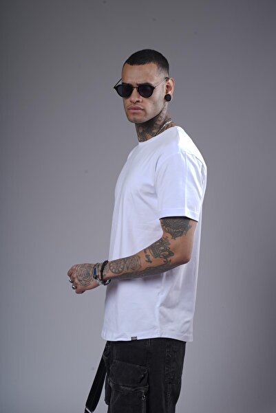 king brich Ανδρικό μπλουζάκι με βρώμικο γιακά με διπλό κανονικό σχήμα απλό Basic