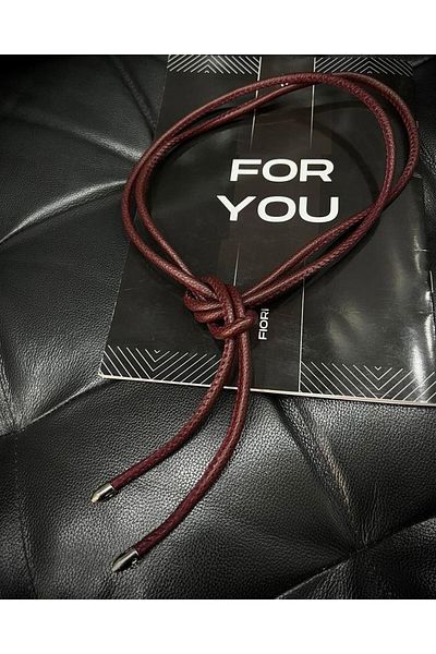 Aysha Butik Massi Rope Claret Red Belt