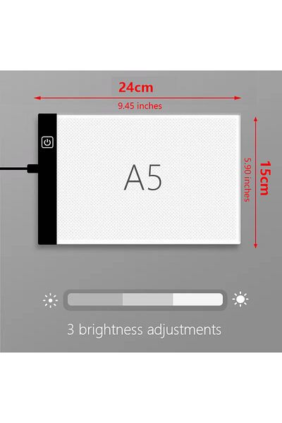Choice A5-24x15cm A4/A5 LED copying board, 3-level dimming copy table, drawing puzzle toy, gift, dimmable c