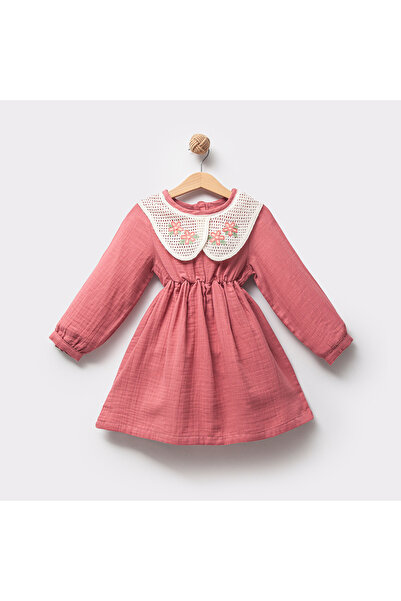 DIDuStore ROCHIE DE MUSLINĂ FETE 5-6-7-8 ANI GULER DE FLORI