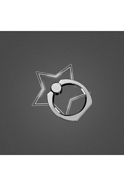 WSSHE حامل هاتف ذكي على شكل حلقة إصبع على شكل نجمة لهاتف iPhone X هاتف ذكي شفاف