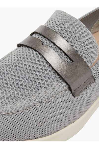 Flora Bella by Shoexpress Flora Bella Textured Slip-On Loafers with Cutout Detail