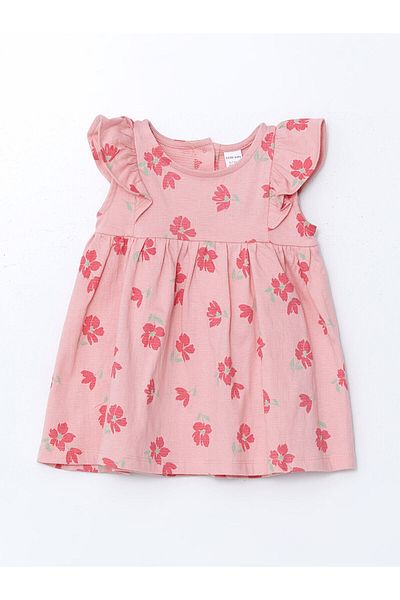 LC Waikiki Crew Neck Floral Baby Girl Dress