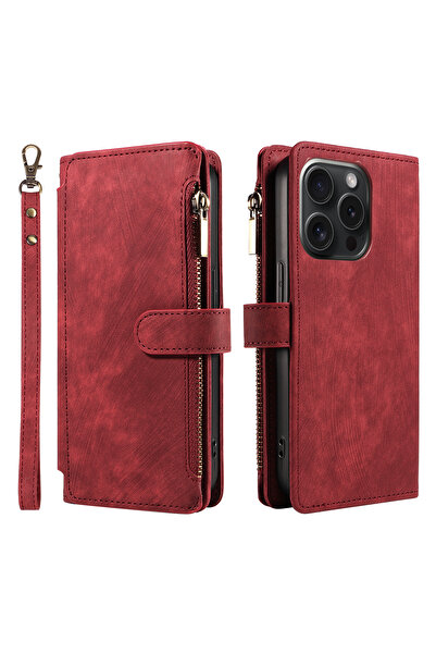 Choice جراب وحزام من الجلد الصناعي بلون أحمر خمري لهاتف Galaxy A56 5G، جراب هاتف من الجلد الصناعي PU متوافق مع هواتف A13 وA14 وA22 وA24.