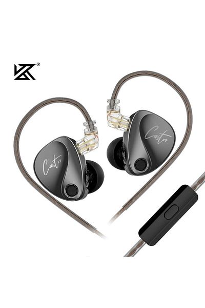 KZ Improved Bass MIC KZ Castor In Ear HiFi Earphone 2DD Dynamic High-end Tunable Balanced Armature Earp