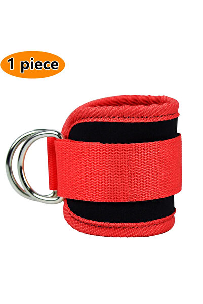 Choice أحزمة الكاحل من Red Gym بحلقة مزدوجة على شكل حرف D وأصفاد مبطنة من الن...