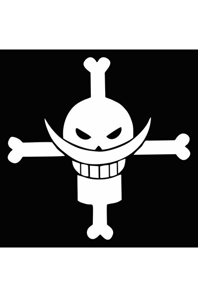 Choice 14CMX14CM G162 WHITE G162 Car Stickers Whitebeard Pirates Marine Refle...