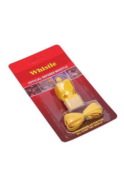 Choice Yellow 1pc Soccer Basketball Running Sports Training Referee Coach Outdoor Whistle Paper Card Packag