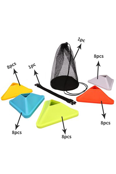 Choice 40PCS 20PCS 40PCS Football Training Disc Triangle Soccer Practice Field Sports Agility Training Cone