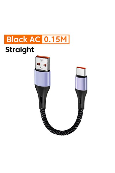 Choice Straigh A to C 0.15M 0.15/0.3M Short Cable 66W USB A/ USB C to Type C Fast Charging Cable Elbow Port