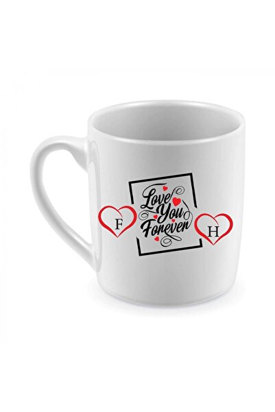 Be Care A double-sided tea mug with two letters printed on it in English and ...
