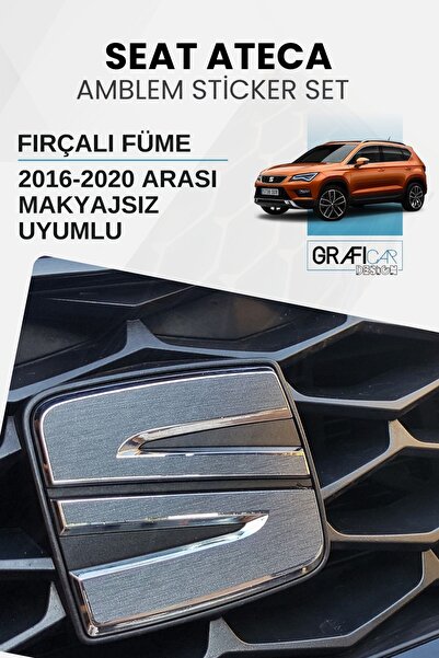 GRAFİCAR مجموعة ملصقات مطلية بشعار Seat Ateca - متوافقة مع موديلات 2016-2020 ...