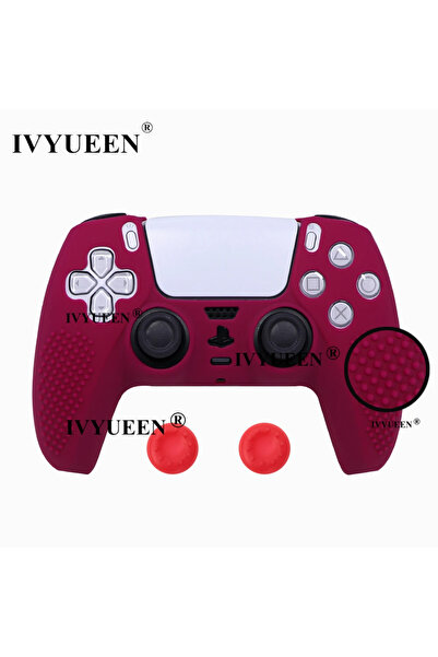 Choice غلاف واقي مضاد للانزلاق من IVYUEEN باللون الأحمر الكوني لوحدة تحكم بلا...