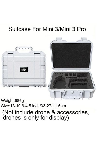 Choice White For Dji Mini 3 Case Explosion Proof Case Mini 3 Pro Bag Portable Waterproof Box Hard Shell Lar
