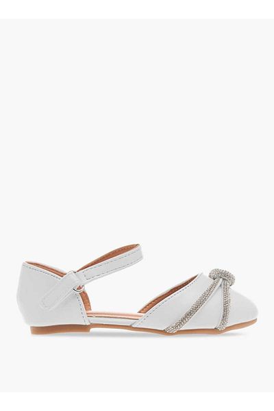 Flora Bella by Shoexpress Flora Bella Embellished Ballerina Shoes with Hook and Loop Closure