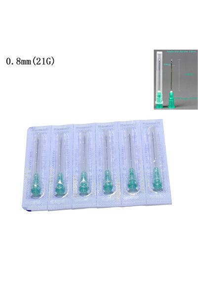 Choice7 0.8(100pcs) 100pcs/Bag Needle Tip Clear Cap Transparent Syringe Glue ...