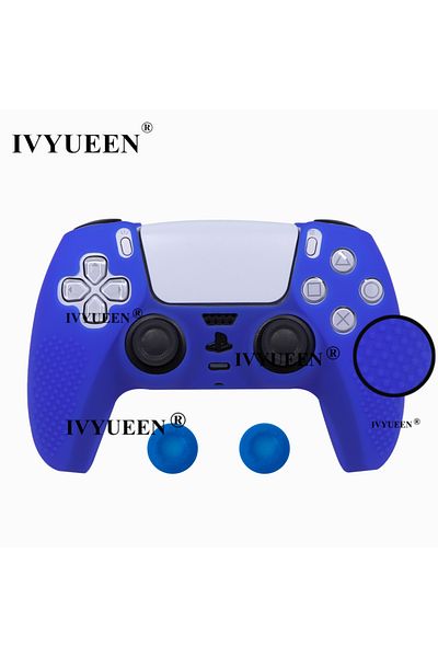 Choice Blue Ivyueen Studded Protective Cover Skin For Playstation 5 Dualsense Ps5 Controller Silicone Gamep