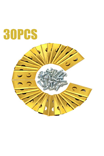 choice2 30pcs 9 / 18 / 30pcs Lawn Robot Blade Plating Lawn Mover Replacement ...