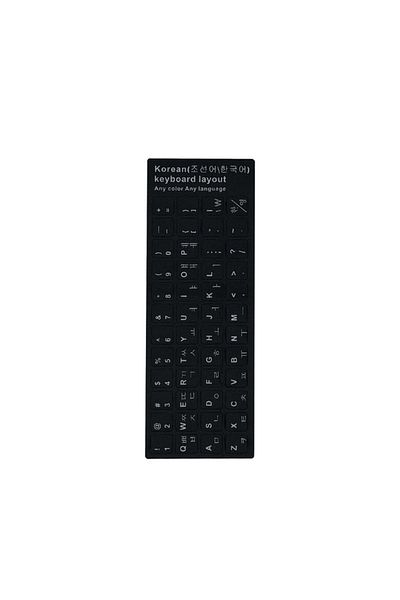 Choice Korean English Spanish Italian Korean Keyboard Sticker Durable Alphabet Black Background For PC Lapt