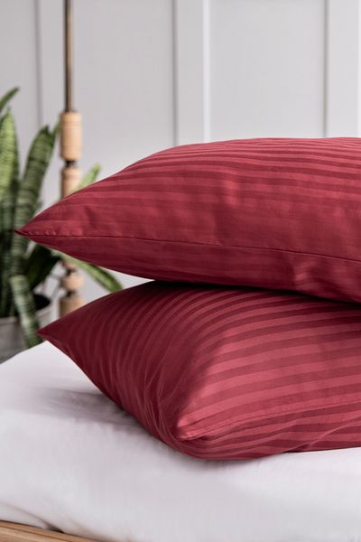 Zadetex Striped Satin Pillowcase Set 2 Pieces 50X70Cm