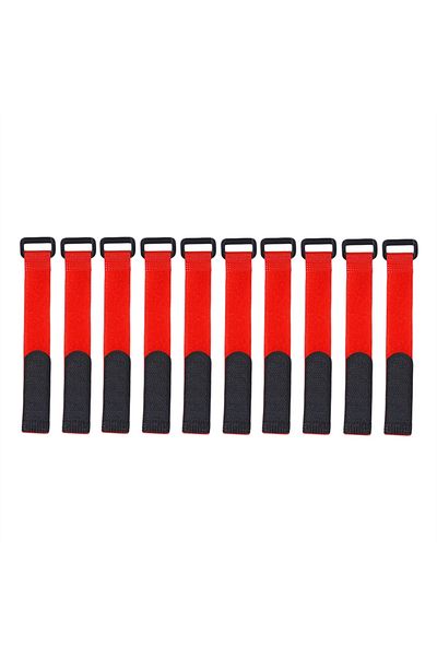 Choice red 10pcs 10pcs Fishing Rod Tie Holder Strap Suspender Fastener Hook Loop Ties Belt Fishing Rod Stra