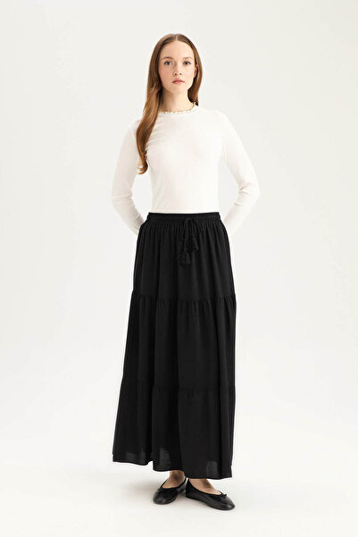 DeFacto Black Women's Skirt Z3406Az/Bk81