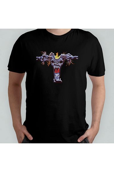 Pixxa Μπλουζάκι Iron Maiden Crew Neck 100% βαμβακερό - Μοντέλο 4