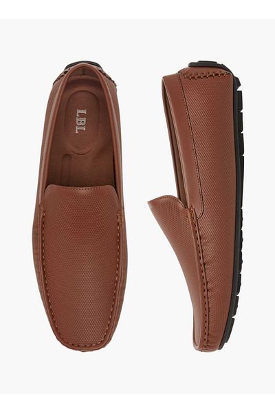 LBL by Shoexpress Textured Slip-On Loafers
