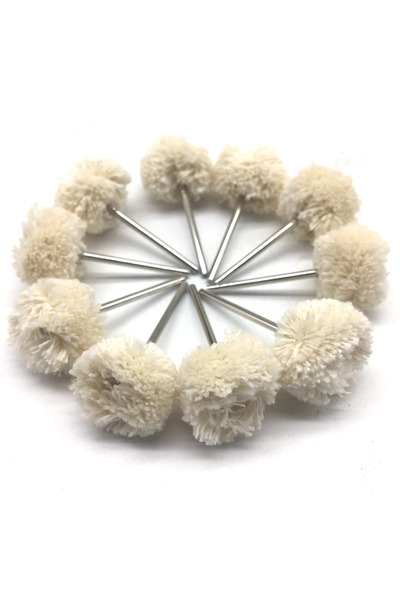 Choice1 10Pcs Beige 10PCS Cotton Thread Polishing Brush Polishing Wheel, Used...