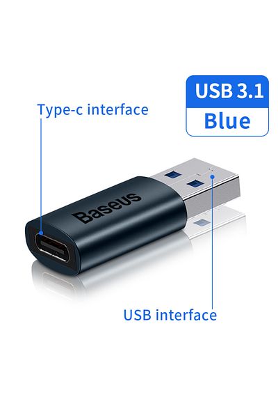 Baseus محول USB 3.1 USB إلى TypeC من Baseus USB 3.1 محول OTG Type C إلى USB أنثى لجهاز Macbook p