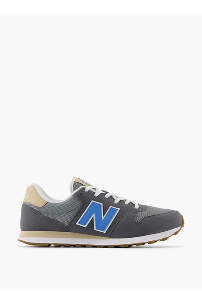 New Balance Men's Panelled Sneakers with Lace-Up Closure - 500