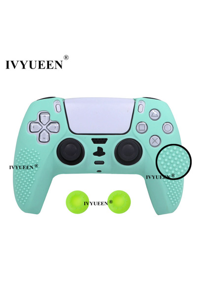 Choice غطاء حماية من السيليكون باللون الأخضر المائي IVYUEEN لجهاز التحكم PS5 ...