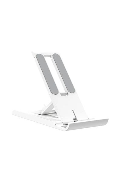 Vikefon WHITE Desktop Phone Holder Stand Foldable Portable Tablet Stand Desk Lazy Bracket For iPhone 13 Pro