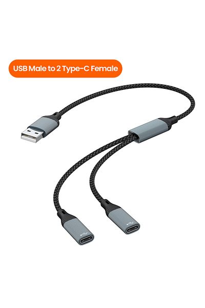 Choice USB to 2 Type C USB Type C HUB Multiple Splitter Adapter OTG Data Transfer 3/2 Port USB Power Chargi