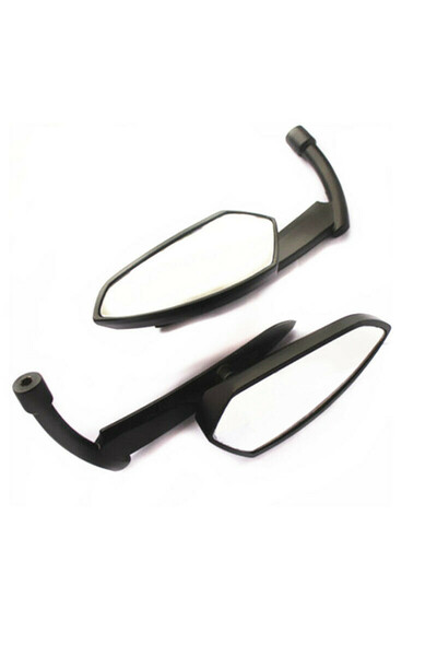 Choice1 مرايا جانبية سوداء عالمية للدراجات النارية مقاس 8 مم و10 مم لدراجات ه...