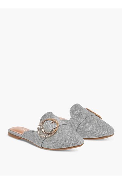 Flora Bella by Shoexpress Flora Bella Embellished Slip-On Mules