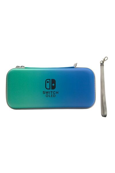 Choice Dark Green Blue Switch Oled Storage Case, Switch Protection, Gradient Color Scheme, Eva Material