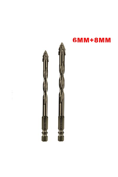 Choice 2 PCS With box New four edged serrated eccentric  bit for dry drilling of all ceramic tiles ceramic